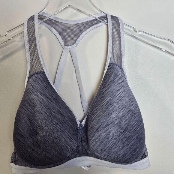 Wacoal Soft Cup Racerback Wireless Bra 856234 Women's Gray Size 38C - Picture 1 of 3